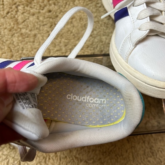 Adidas Grand Court Leather Sneakers Size 7 - Picture 8 of 9